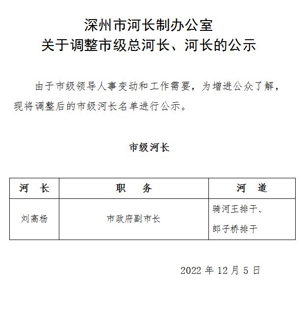 衡水最新人事任免动态发布